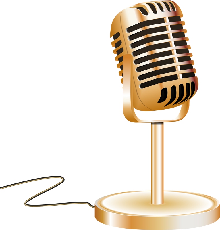 Retro style microphone